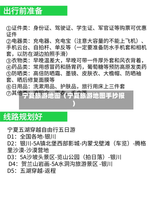 宁夏旅游地图（宁夏旅游地图手抄报）-第1张图片