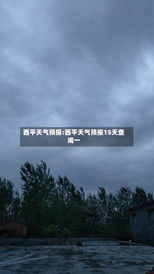 西平天气预报:西平天气预报15天查询一-第1张图片