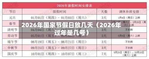 2026年国家节假日放几天(2026年过年是几号)-第1张图片