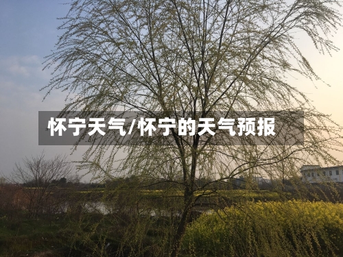 怀宁天气/怀宁的天气预报-第1张图片