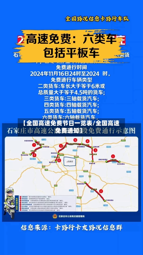 【全国高速免费节日一览表/全国高速免费通知】-第1张图片