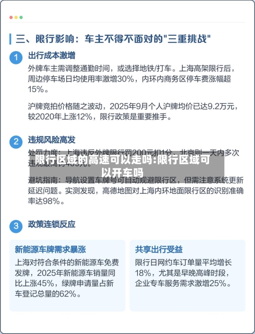 限行区域的高速可以走吗:限行区域可以开车吗-第1张图片