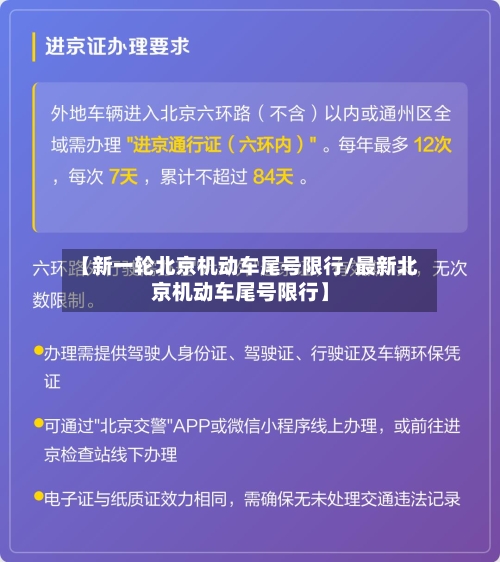 【新一轮北京机动车尾号限行/最新北京机动车尾号限行】-第1张图片