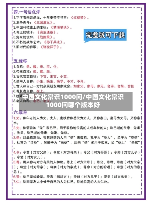 中国文化常识1000问/中国文化常识1000问哪个版本好-第1张图片