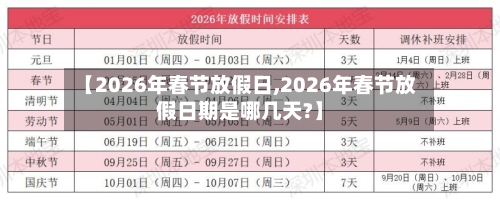 【2026年春节放假日,2026年春节放假日期是哪几天?】-第1张图片