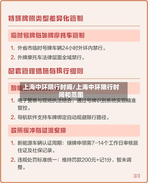 上海中环限行时间/上海中环限行时间和范围-第1张图片