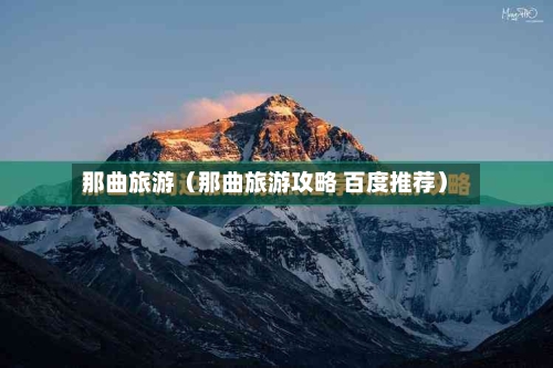 那曲旅游（那曲旅游攻略 百度推荐）-第1张图片