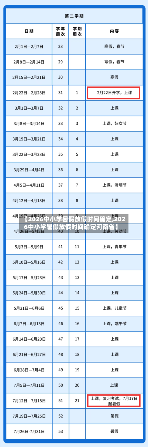 【2026中小学暑假放假时间确定,2026中小学暑假放假时间确定河南省】-第1张图片
