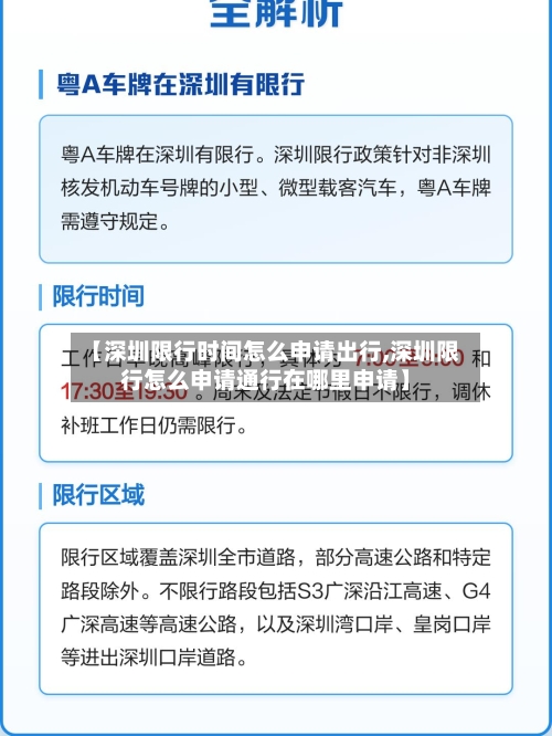 【深圳限行时间怎么申请出行,深圳限行怎么申请通行在哪里申请】-第1张图片