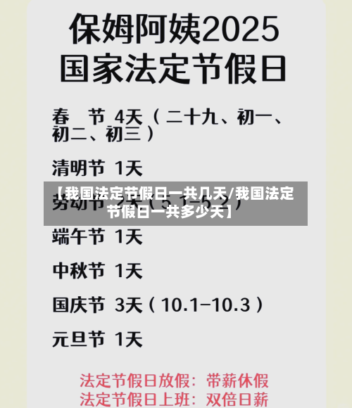 【我国法定节假日一共几天/我国法定节假日一共多少天】-第1张图片