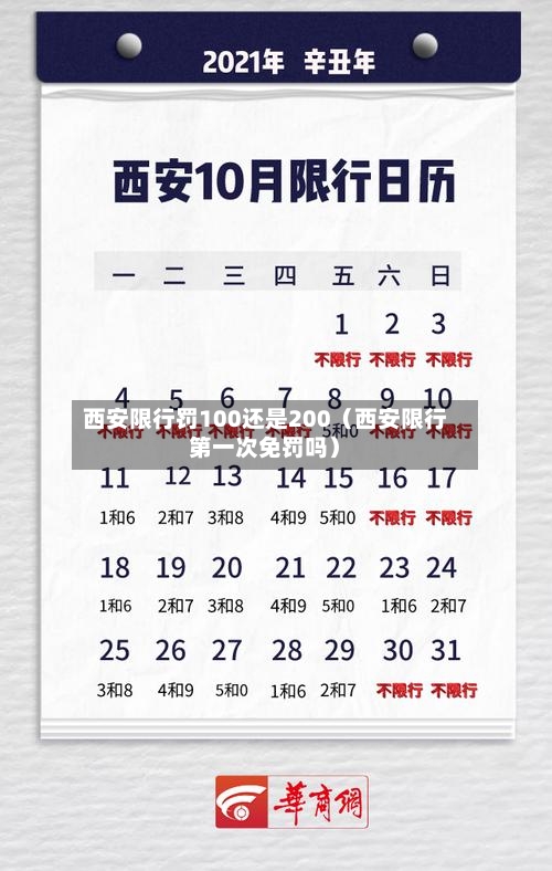 西安限行罚100还是200（西安限行第一次免罚吗）-第1张图片