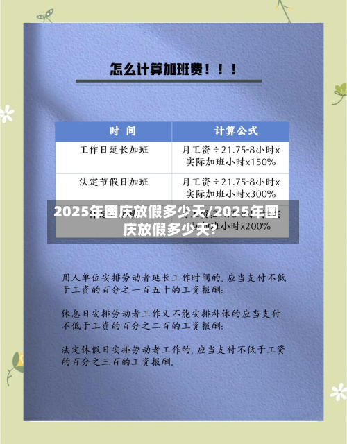 2025年国庆放假多少天/2025年国庆放假多少天?-第1张图片