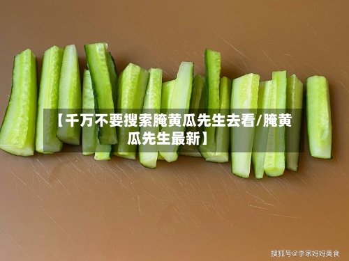 【千万不要搜索腌黄瓜先生去看/腌黄瓜先生最新】-第1张图片