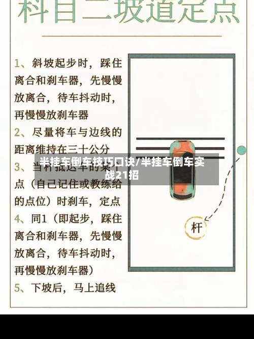 半挂车倒车技巧口诀/半挂车倒车实战21招-第1张图片
