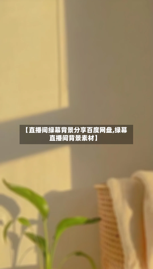 【直播间绿幕背景分享百度网盘,绿幕直播间背景素材】-第1张图片