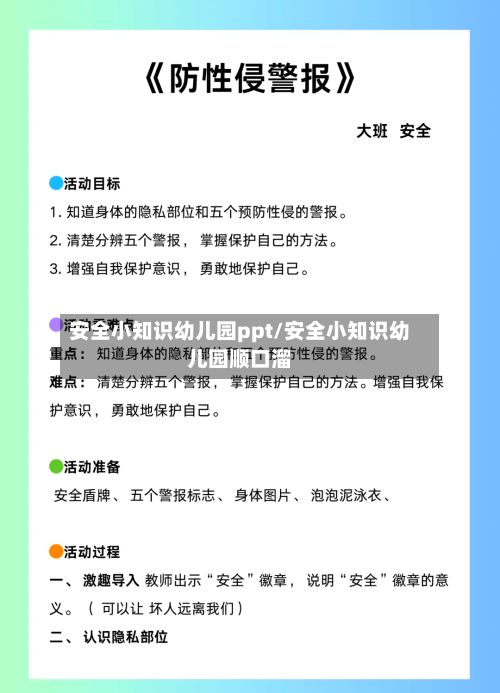 安全小知识幼儿园ppt/安全小知识幼儿园顺口溜-第1张图片